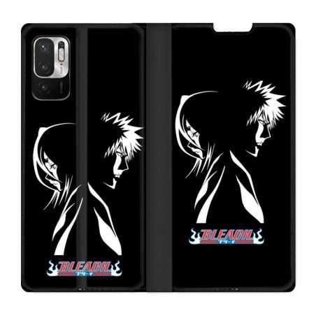Housse Cuir Portefeuille Pour Xiaomi Redmi Note 10 Pro 5G Manga Bleach Duo