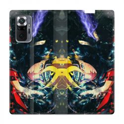 Housse Cuir Portefeuille Pour Xiaomi Redmi Note 10 Pro 5G Manga Boruto Eclair