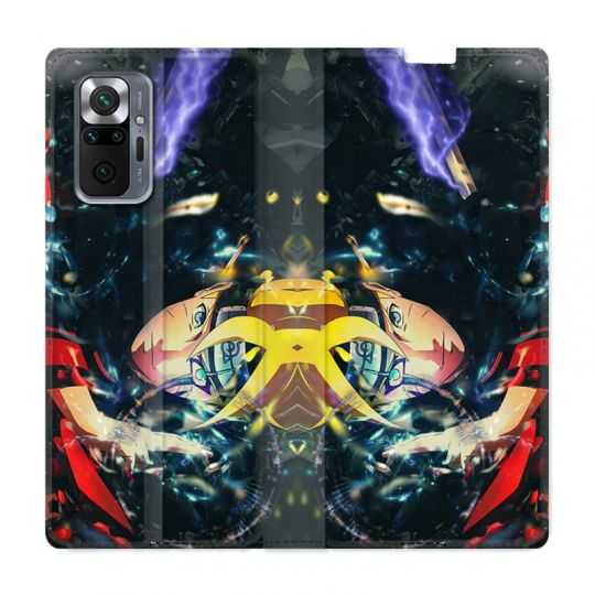 Housse Cuir Portefeuille Pour Xiaomi Redmi Note 10 Pro 5G Manga Boruto Eclair