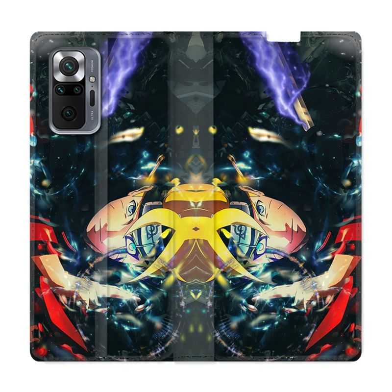 Housse Cuir Portefeuille Pour Xiaomi Redmi Note 10 Pro 5G Manga Boruto Eclair