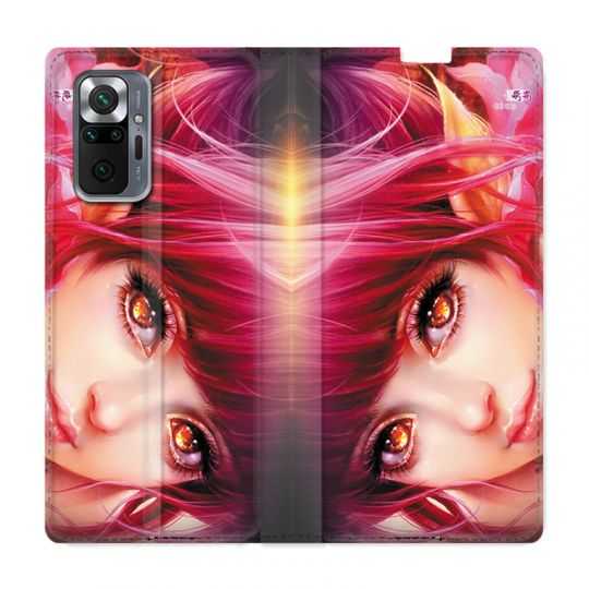Housse Cuir Portefeuille Pour Xiaomi Redmi Note 10 Pro 5G Manga Elfe