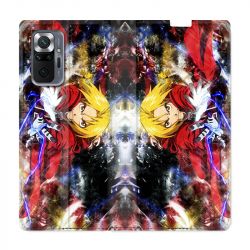 Housse Cuir Portefeuille Pour Xiaomi Redmi Note 10 Pro 5G Manga Fullmetal Alchemist Color