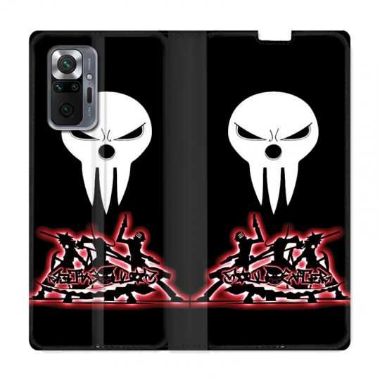 Housse Cuir Portefeuille Pour Xiaomi Redmi Note 10 Pro 5G Manga Soul Eater Noir