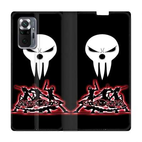 Housse Cuir Portefeuille Pour Xiaomi Redmi Note 10 Pro 5G Manga Soul Eater Noir