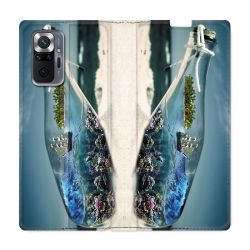 Housse Cuir Portefeuille Pour Xiaomi Redmi Note 10 Pro 5G Mer Bouteille