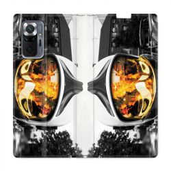 Housse Cuir Portefeuille Pour Xiaomi Redmi Note 10 Pro 5G Pompier Casque Feu