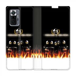 Housse Cuir Portefeuille Pour Xiaomi Redmi Note 10 Pro 5G Pompier Soldat