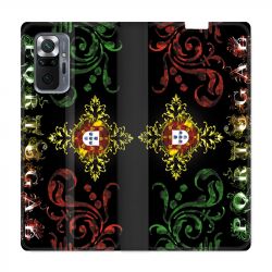 Housse Cuir Portefeuille Pour Xiaomi Redmi Note 10 Pro 5G Portugal Arabesque