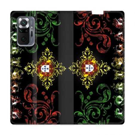 Housse Cuir Portefeuille Pour Xiaomi Redmi Note 10 Pro 5G Portugal Arabesque