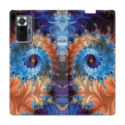 Housse Cuir Portefeuille Pour Xiaomi Redmi Note 10 Pro 5G Psychedelic Spirale