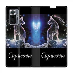 Housse Cuir Portefeuille Pour Xiaomi Redmi Note 10 Pro 5G Signe Zodiaque 2 Capricorne