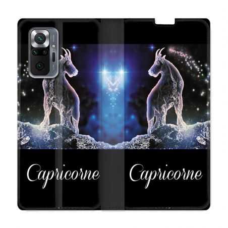 Housse Cuir Portefeuille Pour Xiaomi Redmi Note 10 Pro 5G Signe Zodiaque 2 Capricorne