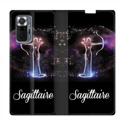 Housse Cuir Portefeuille Pour Xiaomi Redmi Note 10 Pro 5G Signe Zodiaque 2 Sagittaire
