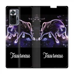 Housse Cuir Portefeuille Pour Xiaomi Redmi Note 10 Pro 5G Signe Zodiaque 2 Taureau