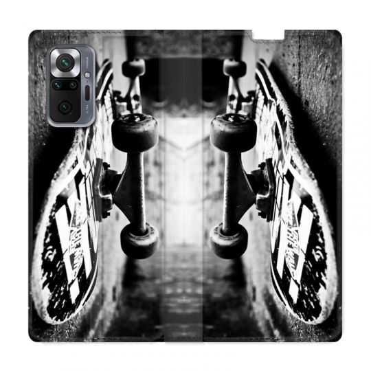 Housse Cuir Portefeuille Pour Xiaomi Redmi Note 10 Pro 5G Skate Vintage
