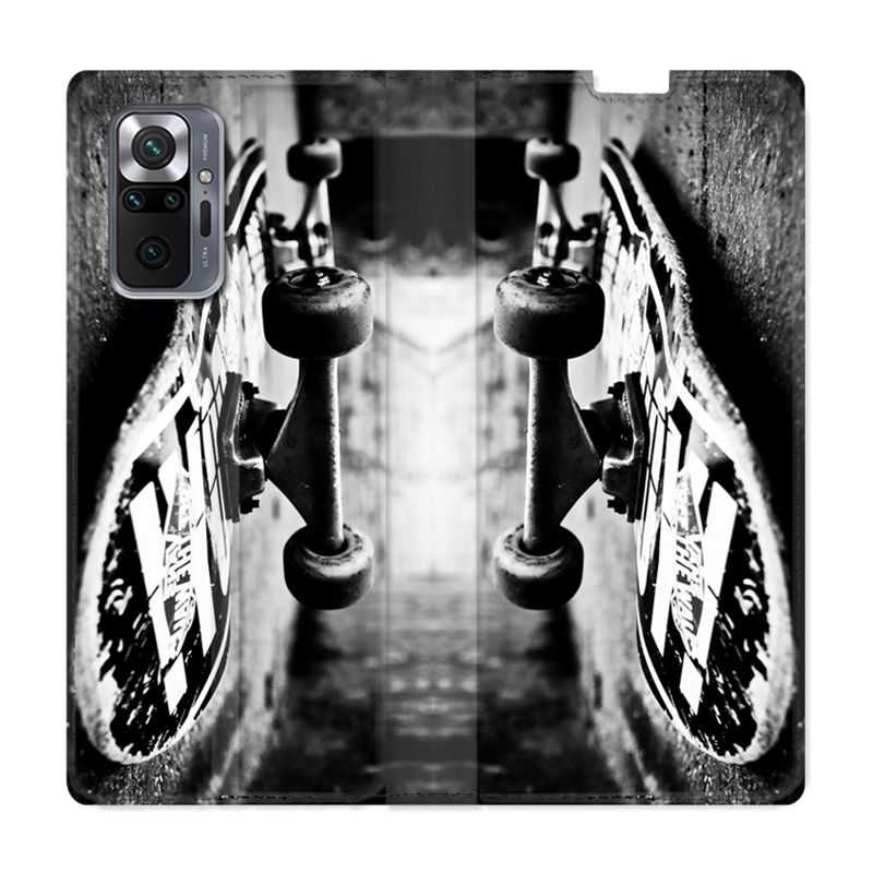 Housse Cuir Portefeuille Pour Xiaomi Redmi Note 10 Pro 5G Skate Vintage