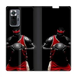 Housse Cuir Portefeuille Pour Xiaomi Redmi Note 10 Pro 5G Basketeur