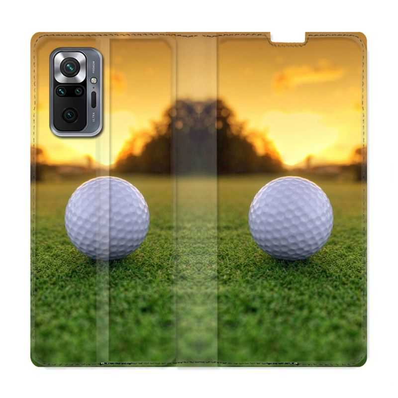 Housse Cuir Portefeuille Pour Xiaomi Redmi Note 10 Pro 5G Golf Balle