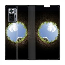Housse Cuir Portefeuille Pour Xiaomi Redmi Note 10 Pro 5G Golf Trou