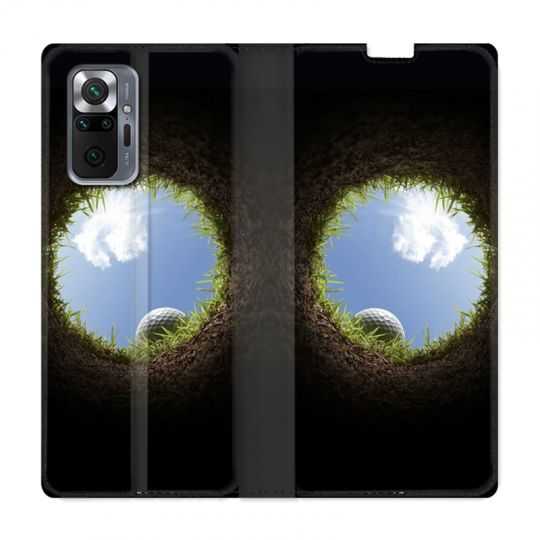 Housse Cuir Portefeuille Pour Xiaomi Redmi Note 10 Pro 5G Golf Trou