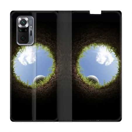 Housse Cuir Portefeuille Pour Xiaomi Redmi Note 10 Pro 5G Golf Trou