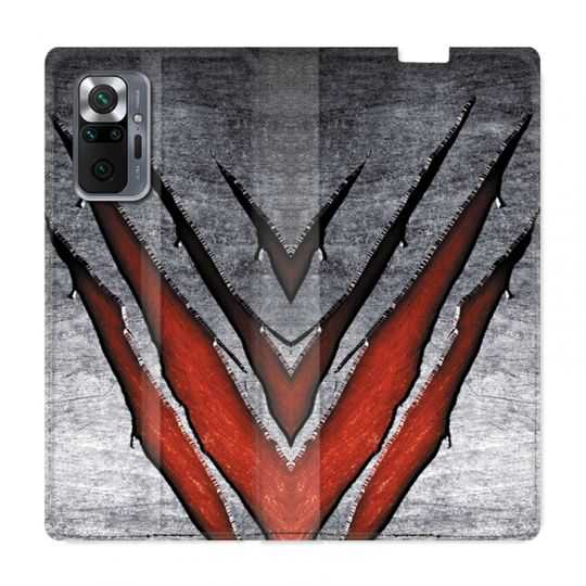 Housse Cuir Portefeuille Pour Xiaomi Redmi Note 10 Pro 5G Texture Beton