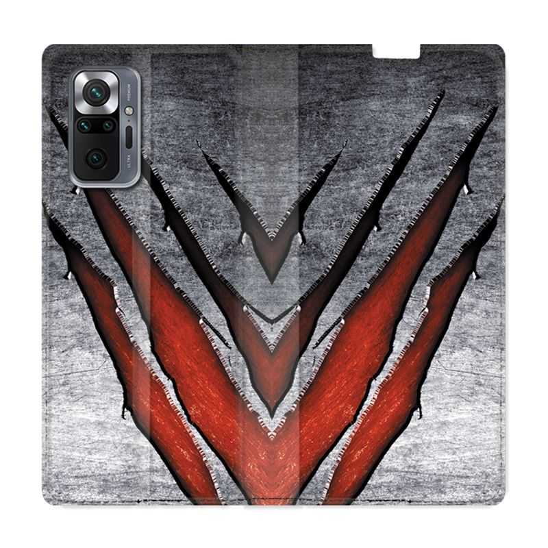 Housse Cuir Portefeuille Pour Xiaomi Redmi Note 10 Pro 5G Texture Beton