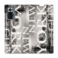 Housse Cuir Portefeuille Pour Xiaomi Redmi Note 10 Pro 5G Amerique USA New York
