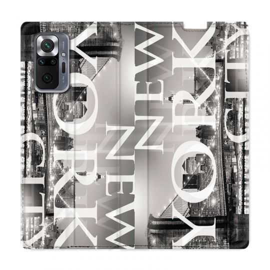 Housse Cuir Portefeuille Pour Xiaomi Redmi Note 10 Pro 5G Amerique USA New York