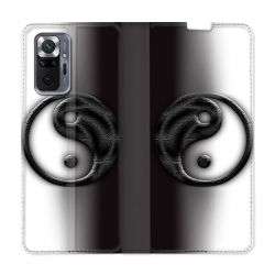 Housse Cuir Portefeuille Pour Xiaomi Redmi Note 10 Pro 5G Yin Yang 3d