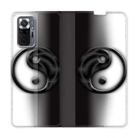 Housse Cuir Portefeuille Pour Xiaomi Redmi Note 10 Pro 5G Yin Yang 3d
