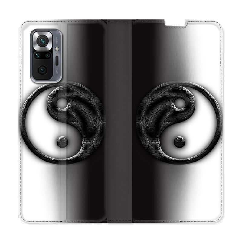 Housse Cuir Portefeuille Pour Xiaomi Redmi Note 10 Pro 5G Yin Yang 3d