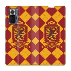 Housse Cuir Portefeuille Pour Xiaomi Redmi Note 10 Pro 5G WB License Harry Potter Griffindor
