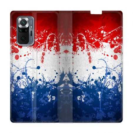 Housse Cuir Portefeuille Pour Xiaomi Redmi Note 10 Pro 5G France Eclaboussure