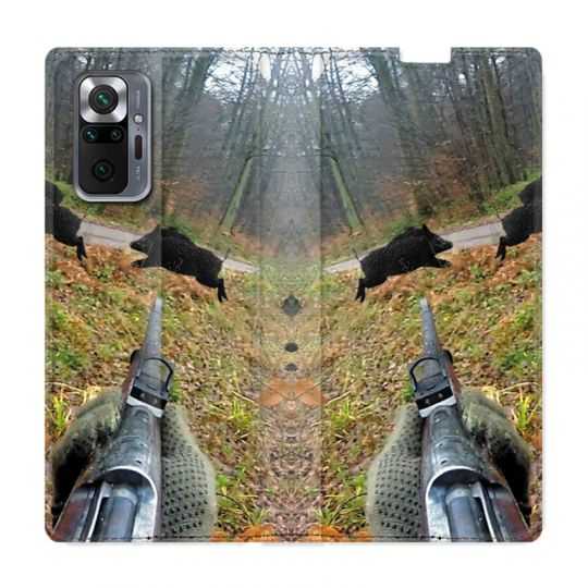 Housse Cuir Portefeuille Pour Xiaomi Redmi Note 10 Pro 5G Chasse Vision Tir