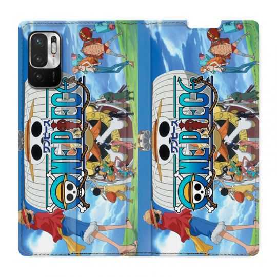 Housse Cuir Portefeuille Pour Xiaomi Redmi Note 10 Pro 5G Manga One Piece Sunny