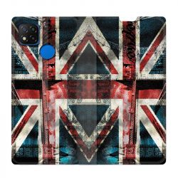 Housse Cuir Portefeuille PourXiaomi Redmi 9C Angleterre UK Jean's