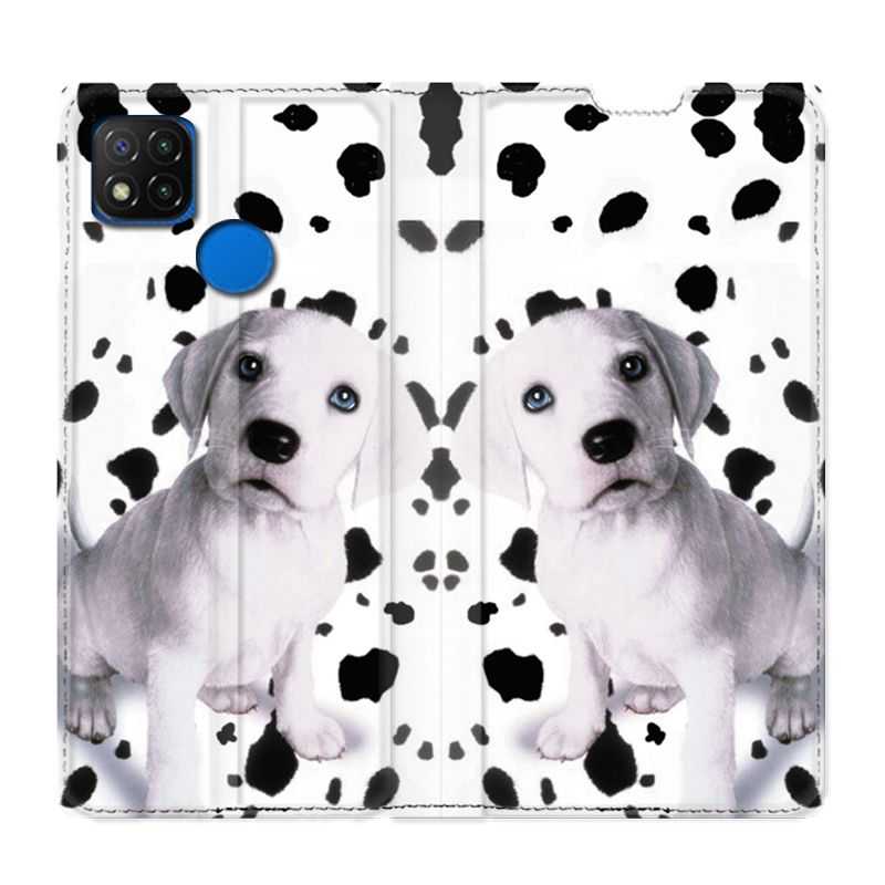 Housse Cuir Portefeuille PourXiaomi Redmi 9C Chien Dalmatien