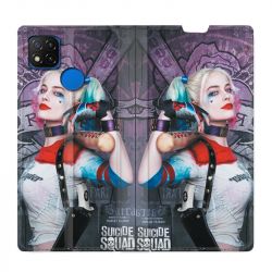 Housse Cuir Portefeuille PourXiaomi Redmi 9C Harley Quinn Batte