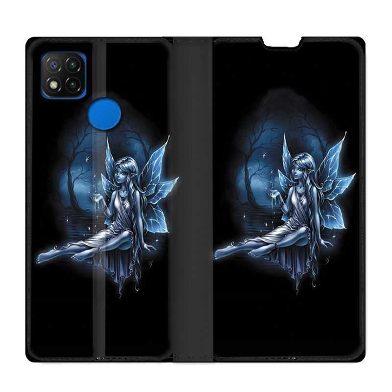 Housse Cuir Portefeuille PourXiaomi Redmi 9C Fee Bleu