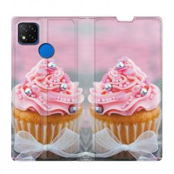 Housse Cuir Portefeuille PourXiaomi Redmi 9C Cupcake