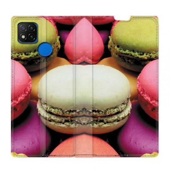 Housse Cuir Portefeuille PourXiaomi Redmi 9C Macaron