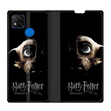 Housse Cuir Portefeuille PourXiaomi Redmi 9C WB License Harry Potter Hollows Dobby