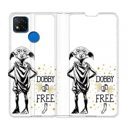Housse Cuir Portefeuille PourXiaomi Redmi 9C WB License Harry Potter Dobby Free B