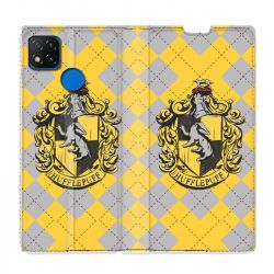 Housse Cuir Portefeuille PourXiaomi Redmi 9C WB License Harry Potter Hufflepuff