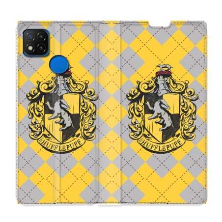 Housse Cuir Portefeuille PourXiaomi Redmi 9C WB License Harry Potter Hufflepuff