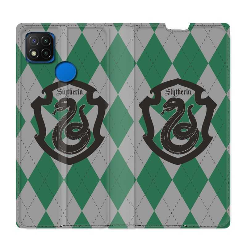 Housse Cuir Portefeuille PourXiaomi Redmi 9C WB License Harry Potter Slytherin