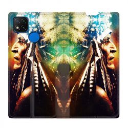 Housse Cuir Portefeuille PourXiaomi Redmi 9C Indien