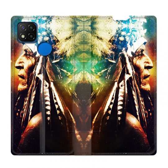 Housse Cuir Portefeuille PourXiaomi Redmi 9C Indien