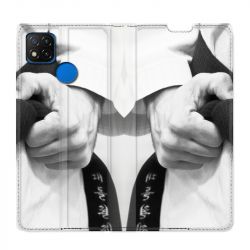 Housse Cuir Portefeuille PourXiaomi Redmi 9C Judo Kimono